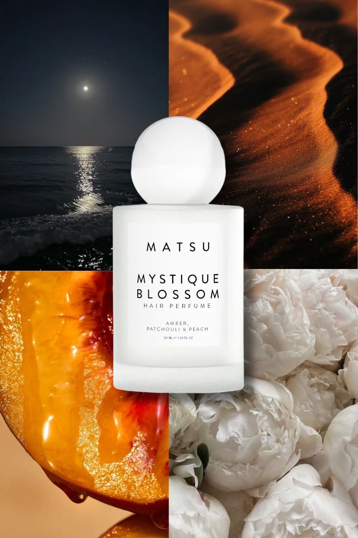 Matsu Mystique Blossom Saç Parfümü 50 ml | Beyaz Çiçekler, Odunsu Notalar Hair Mist