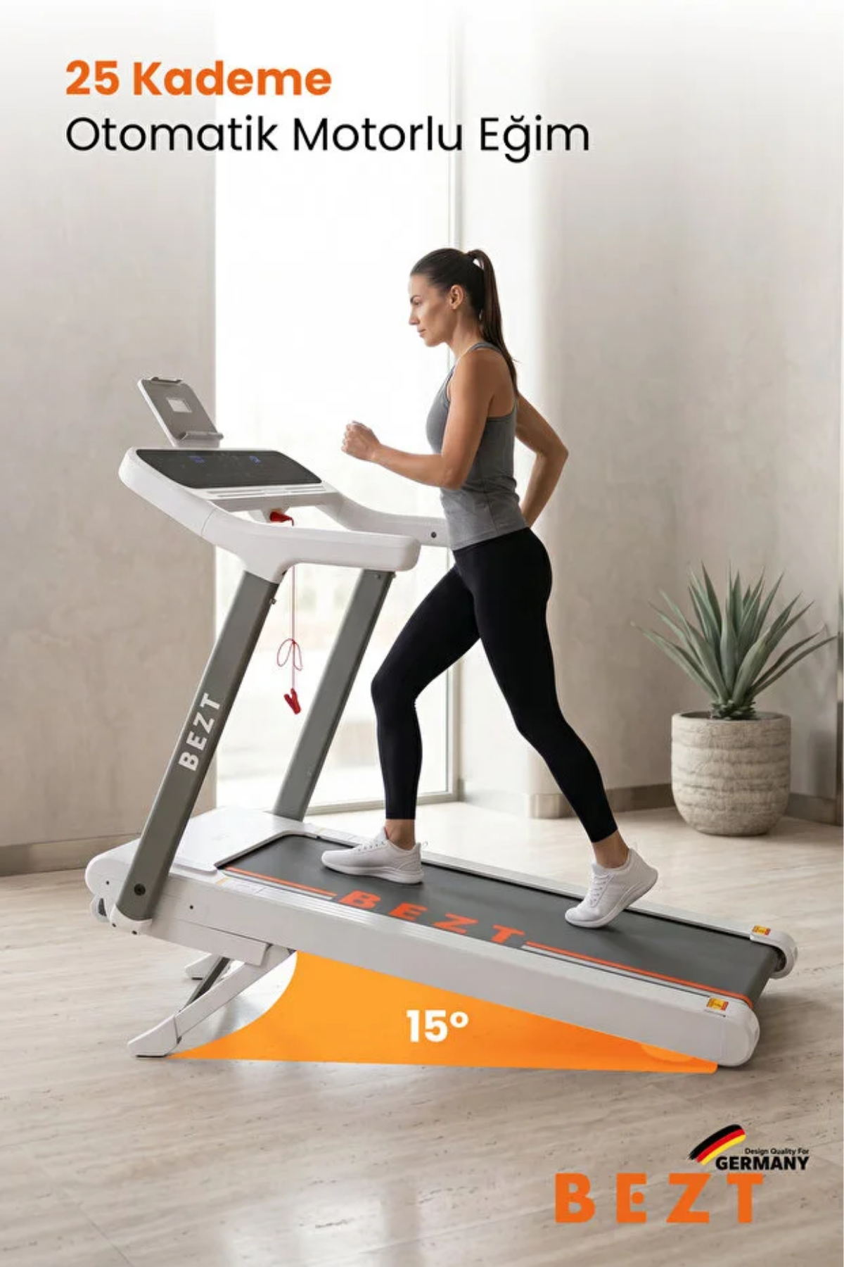Bezt Run Smart Pro SPR600 Katlanabilir Koşu Bandı Beyaz
