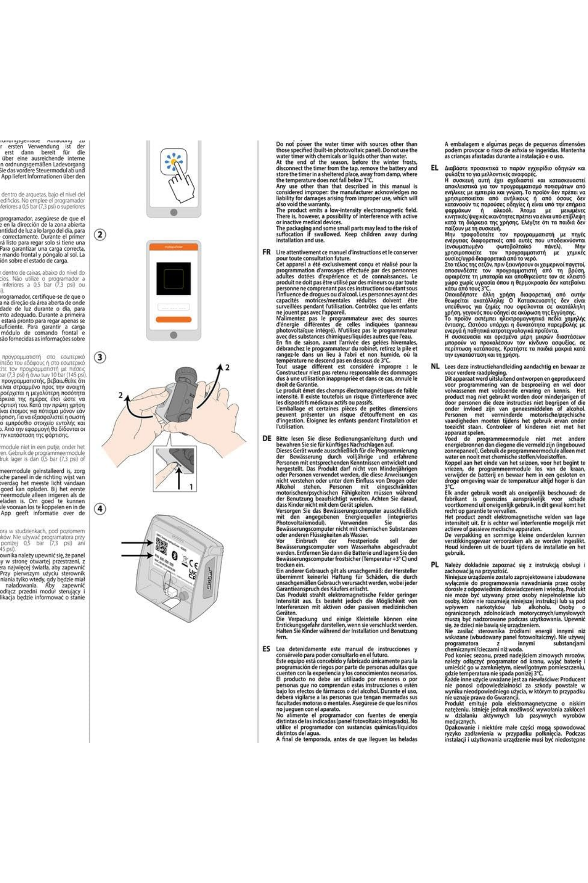 Claber 8497 Tempo Myaquasolar Tek Çıkışlı Otomatik Su Zamanlayıcı