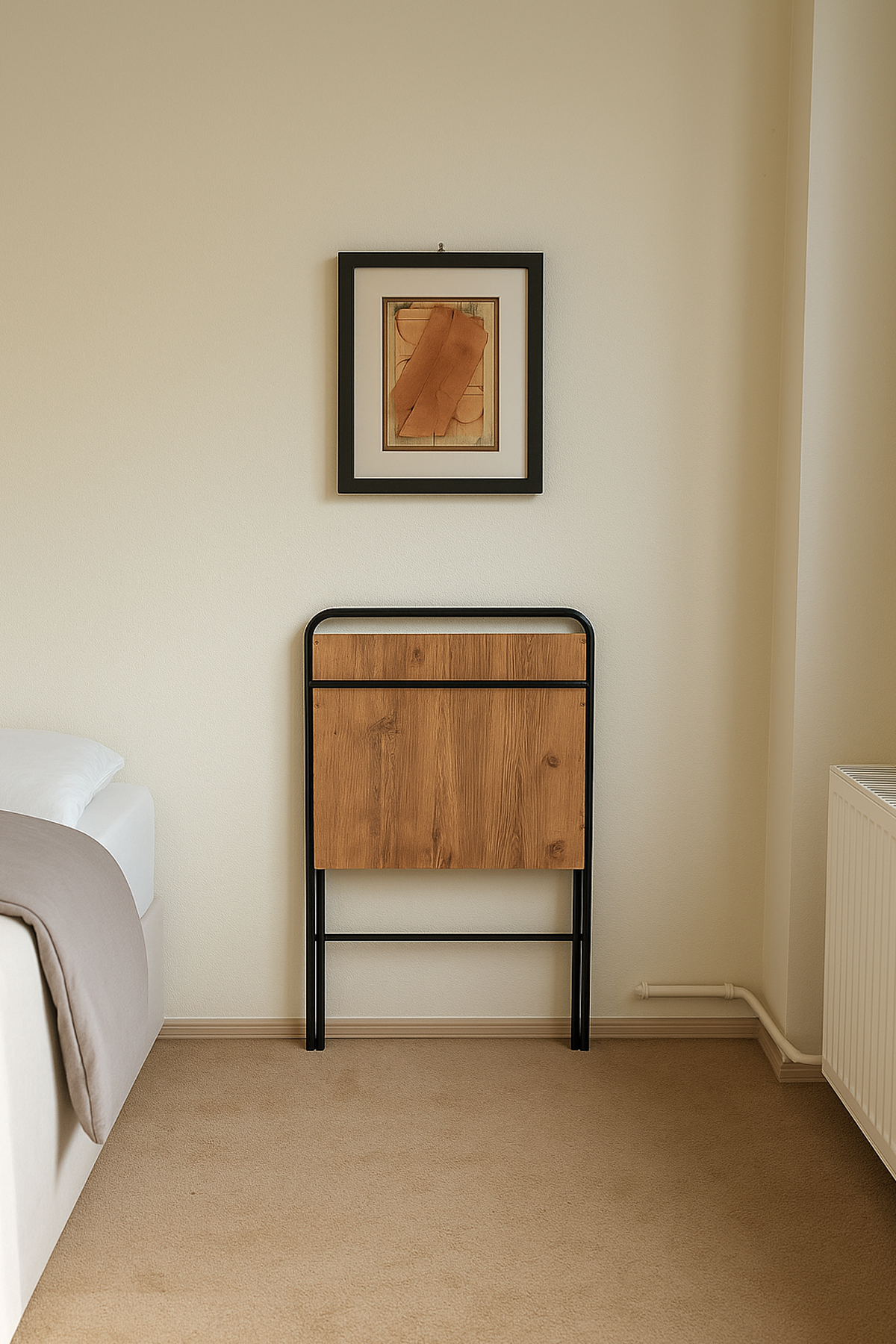 Reyo Efes Çalışma Masası Bilgisayar Laptop Masası 2 Raflı Metal Ders Çalışma Ofis Masası Çam