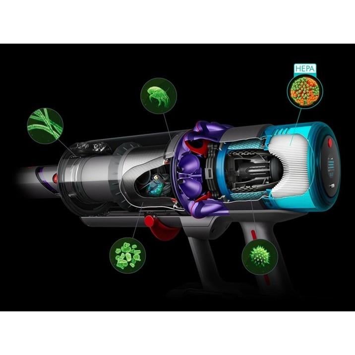 Dyson Gen5detect Mor-Gri Şarjlı Dikey Süpürge