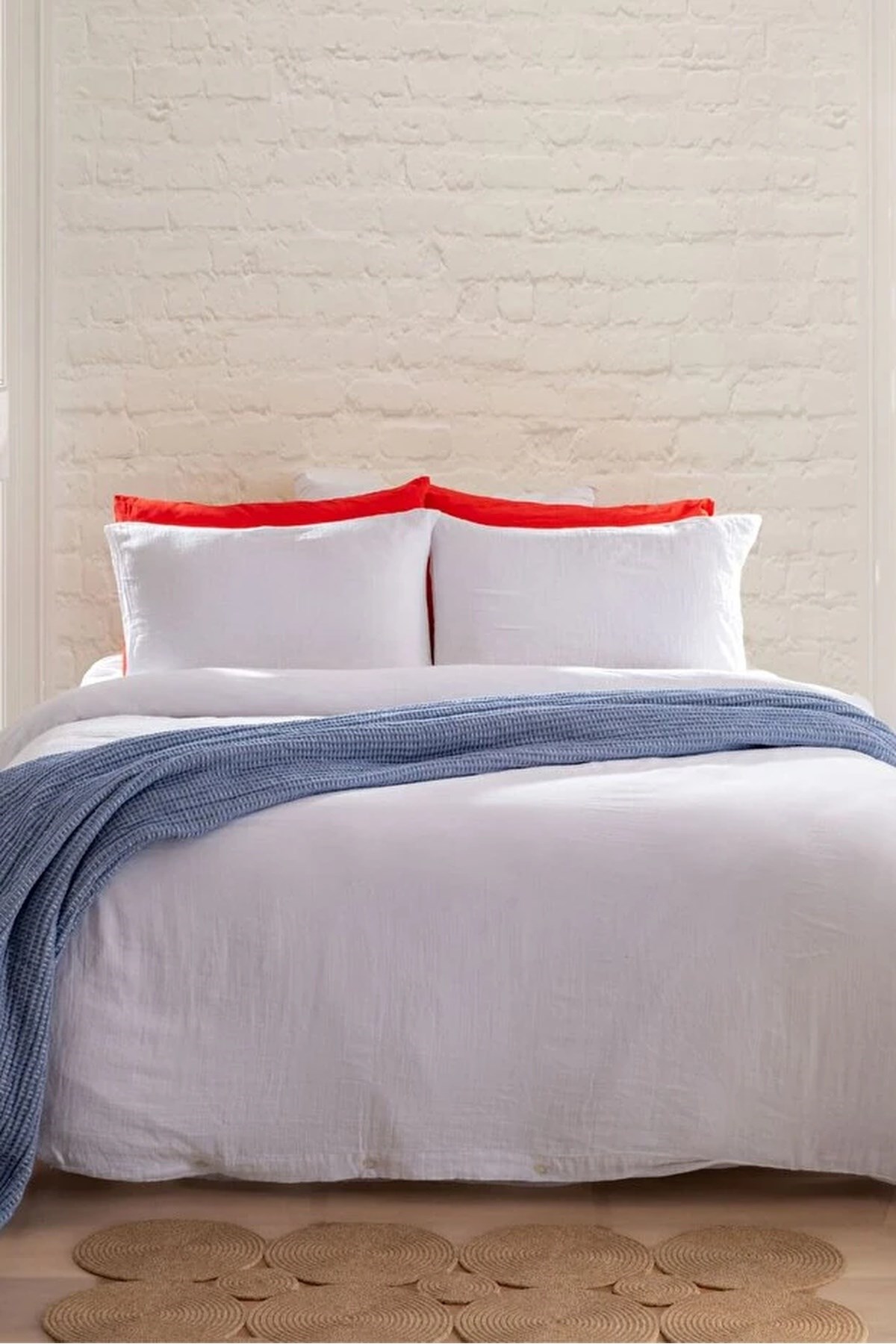 Mylasa Home Area Serisi Tek Kişilik Yorgan 180x240 cm %100 Pamuk Ultra Yumuşak Saks Mavisi