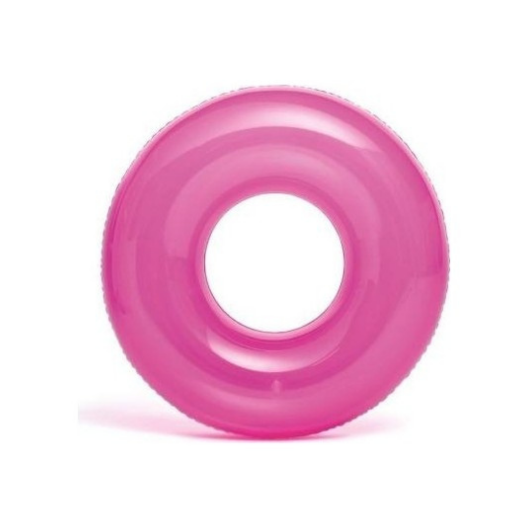 Intex Şeffaf Baskılı Jumbo Simit 76 cm Pembe