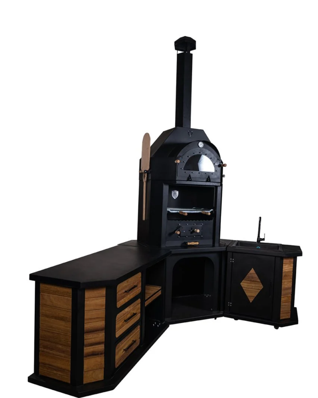 ZS Hermanos Granit Evyeli Avangarde Köşe Fırınlı Barbekü