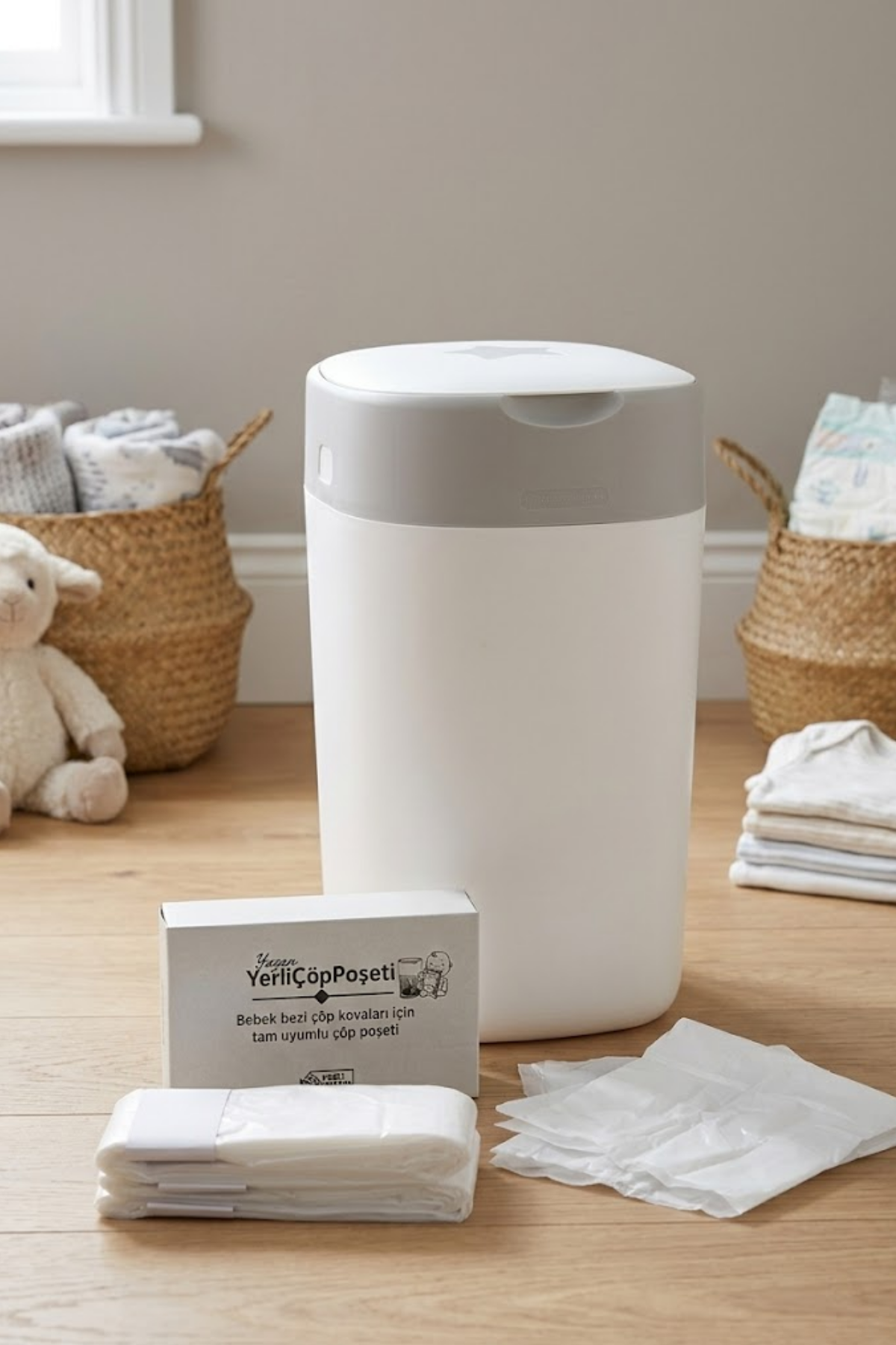 Reyo Tommee Tippee Twist&click ile Tam Uyumlu Malı Çöp - 3 Lü Yedek Poşet Paketi
