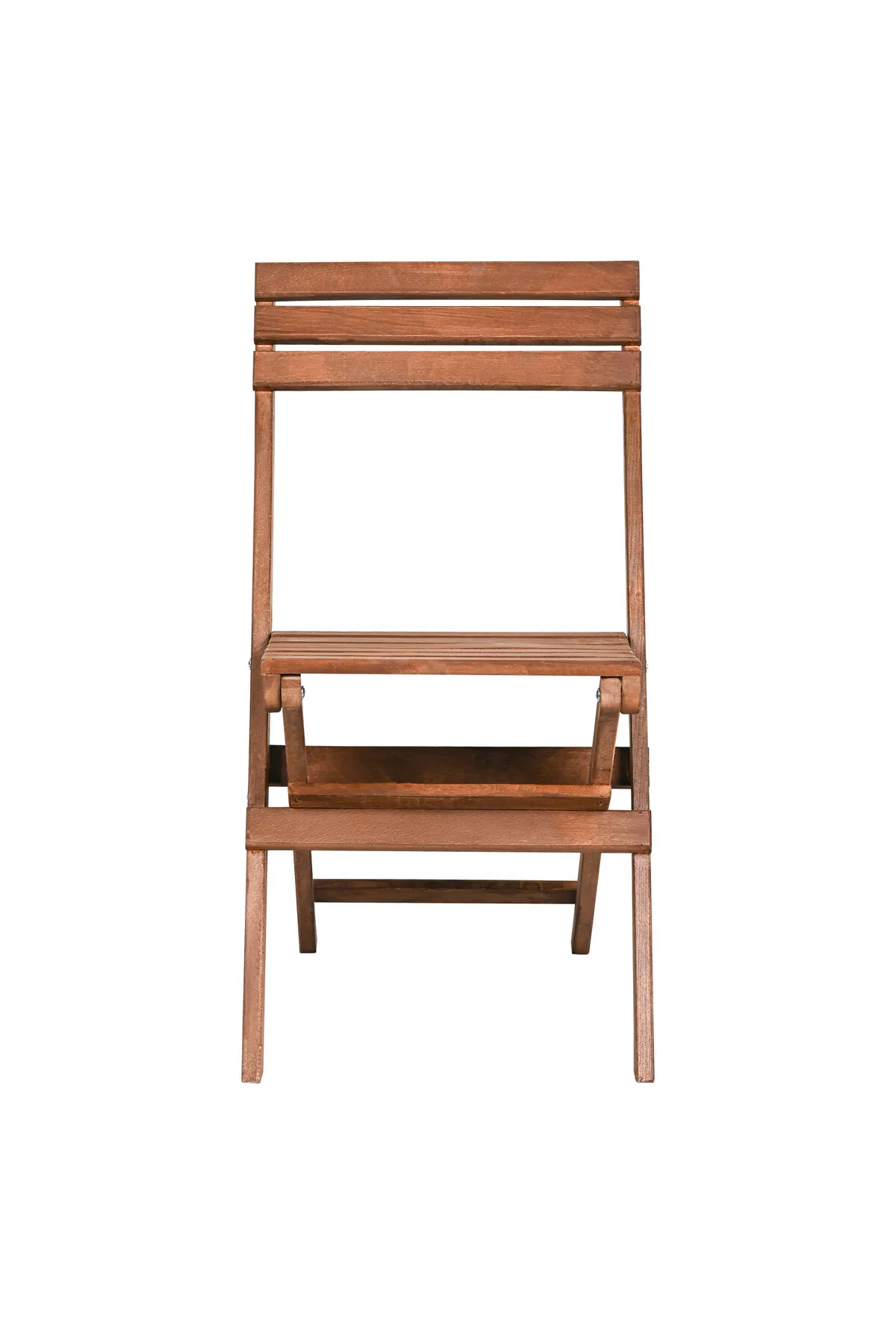 Bysay Vernikli Puf Minderli Ahşap Katlanabilir Bahçe Mutfak Balkon Teras Sandalyesi (Ceviz-Yeşil)