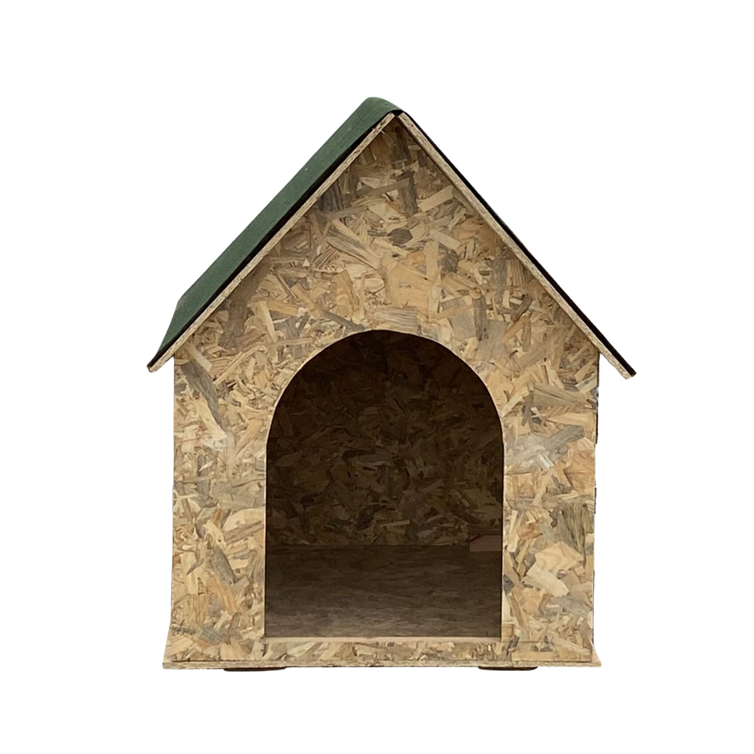 Melada Köpek Kulübesi Büyük Boy OSB XL Yeşil Çatılı 100x100x78 cm