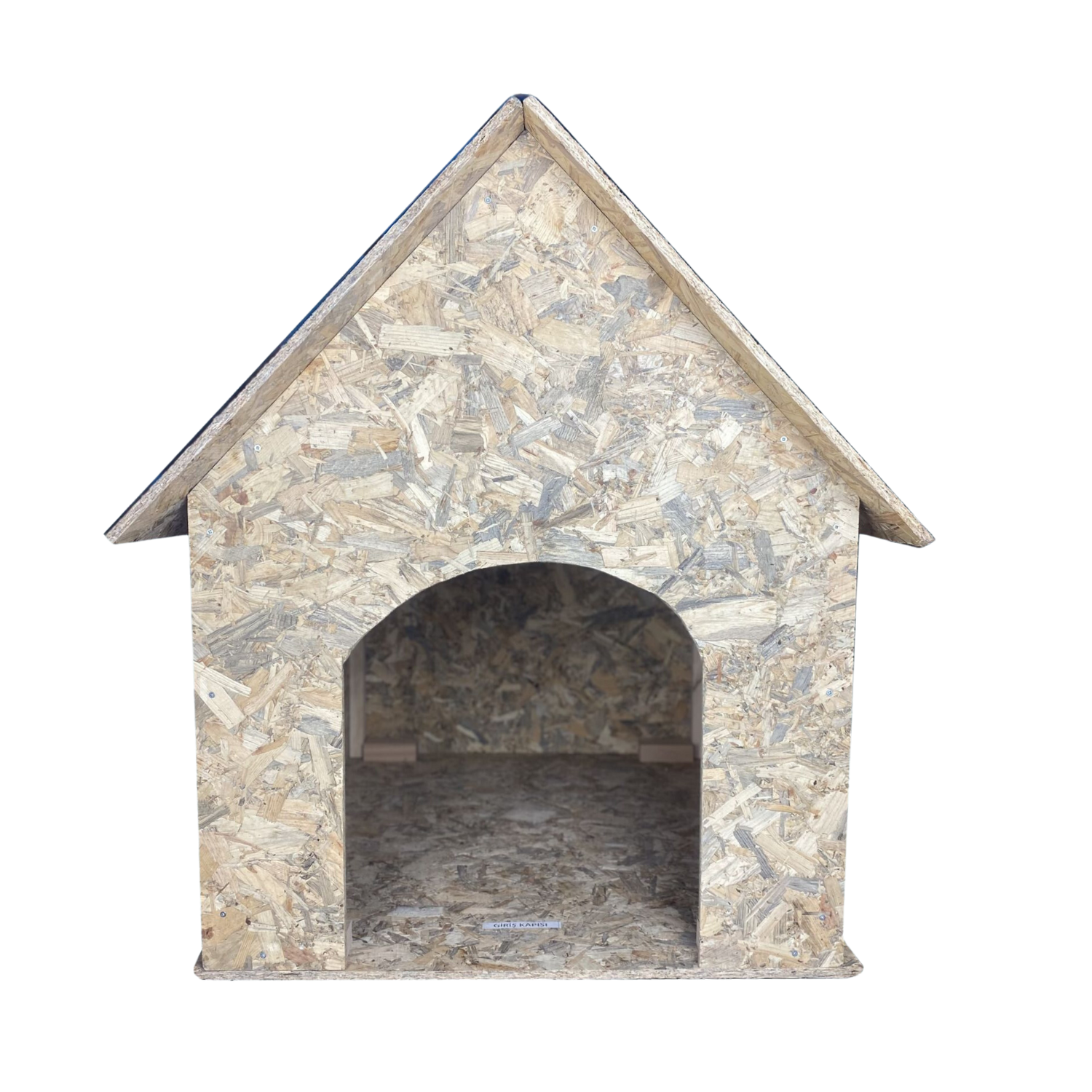Melada Köpek Kulübesi Büyük Boy OSB XL Kırmızı Çatılı100x100x78 cm