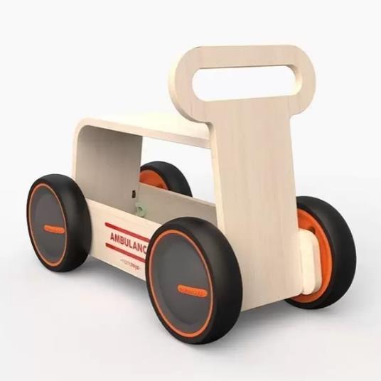 Mamatoyz 03DWA Driveme Wood Ambulans Yürüteç – Bin Sür – Oyuncak Deposu