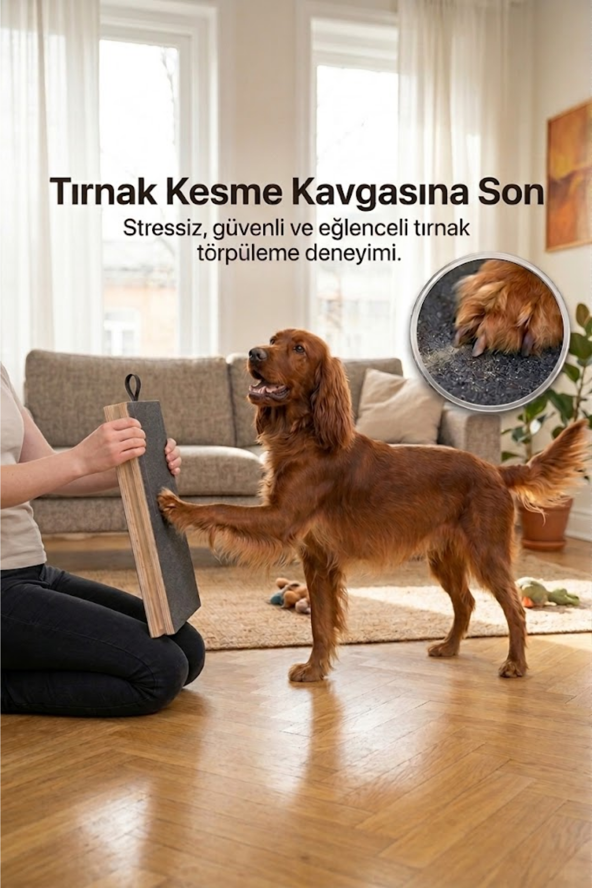 Reyo Köpekür Köpekler için Tırnak Törpüleyen Tırmalama ve Eğitim Tahtası