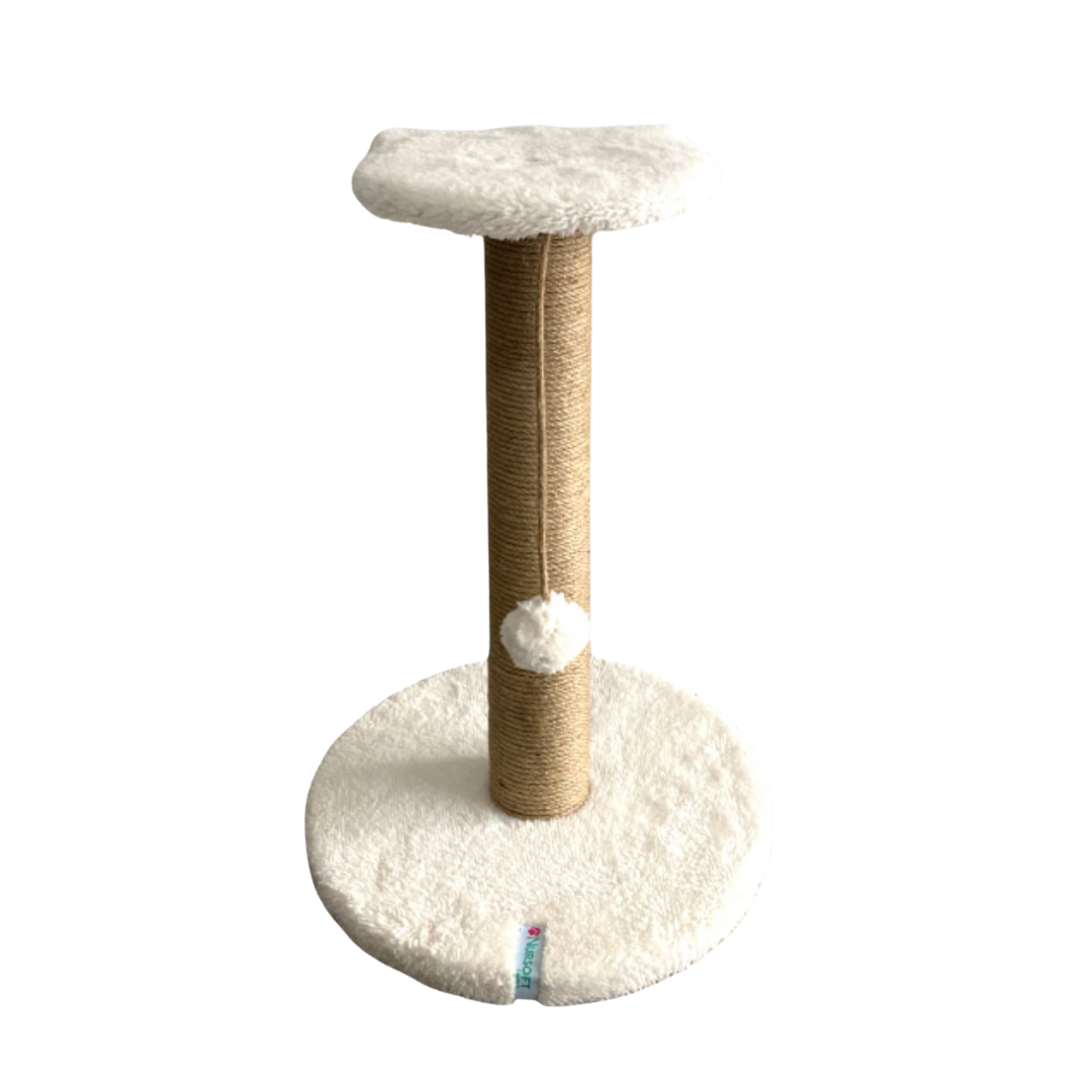 Reyo Pet Stepli Kedi Tırmalama Tahtası Beyaz