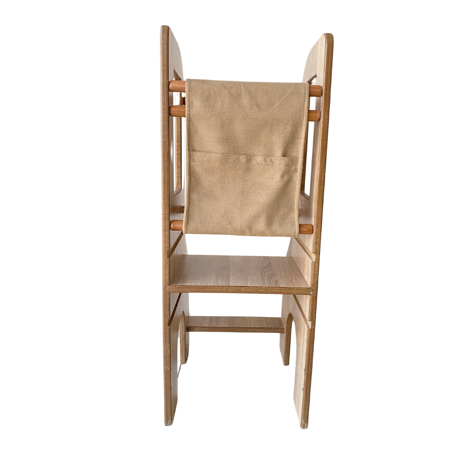 Reyo Öğrenme Kulesi, Montessori Tower, Aktivite Basamağı Yükseklik Ayarlı Naturel MDF