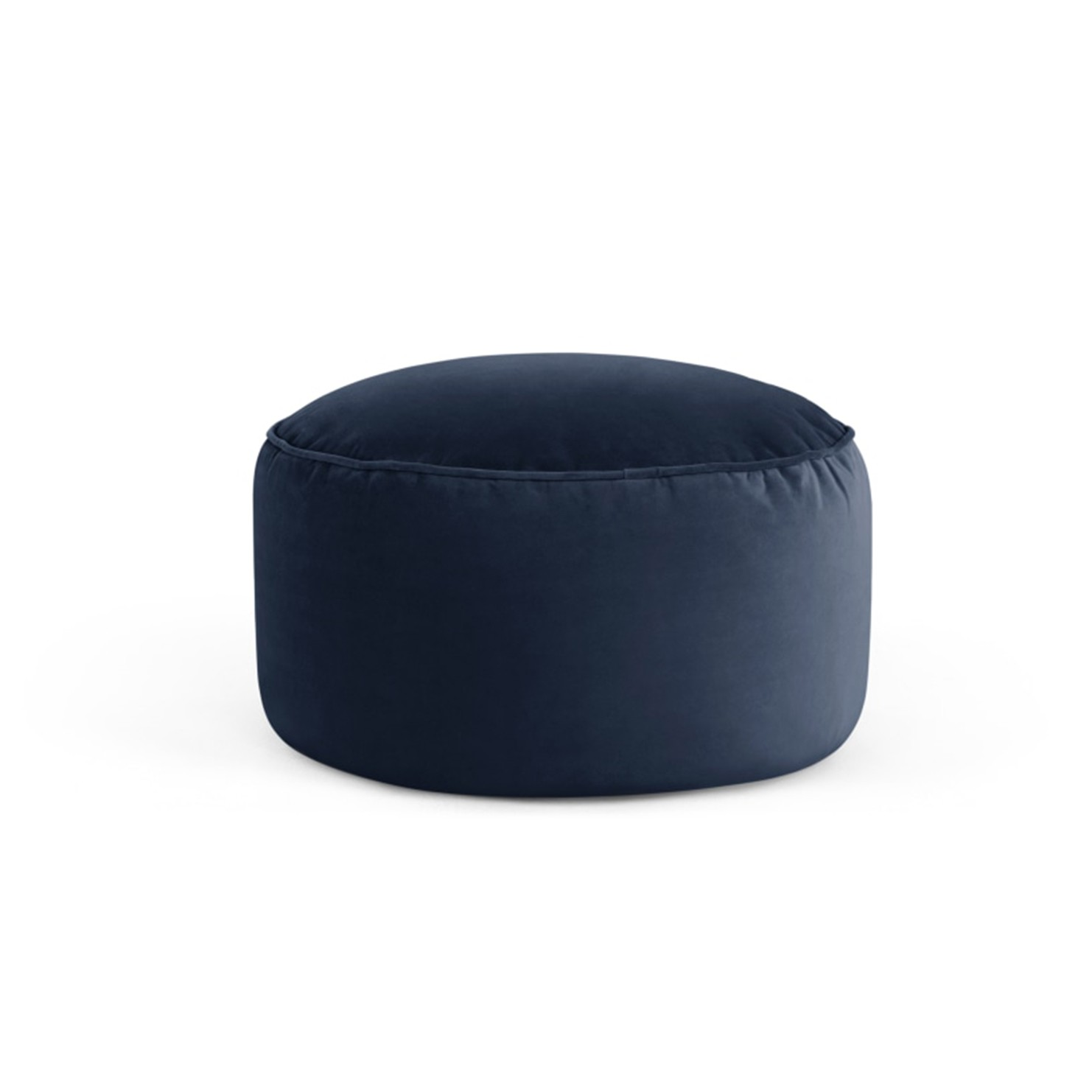 Rengev Rantos Yuvarlak Puf Lacivert