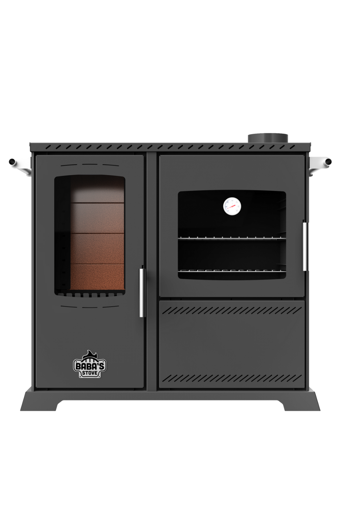 Baba's Stove Saphire 10KW Kuzine Plus Pelet ve Odun Sobası
