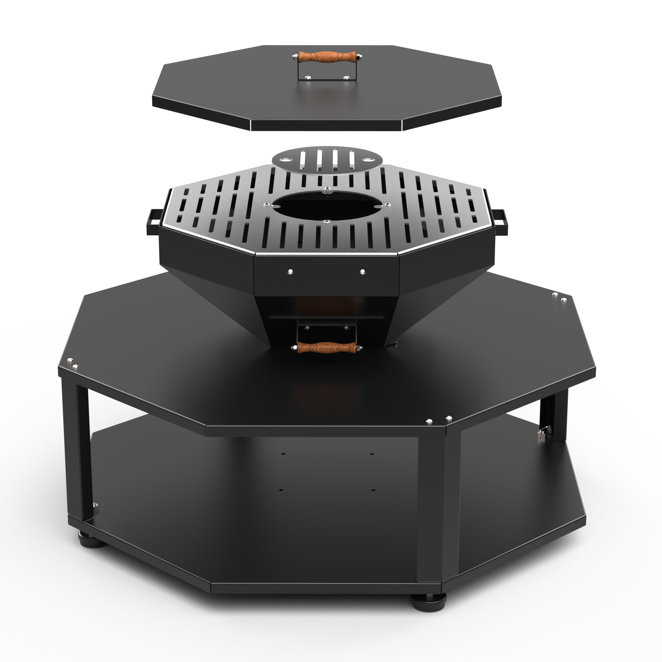 Hotbbaq Hot Coating Portatif Mangal Ateş Çukuru Bahçe Şöminesi