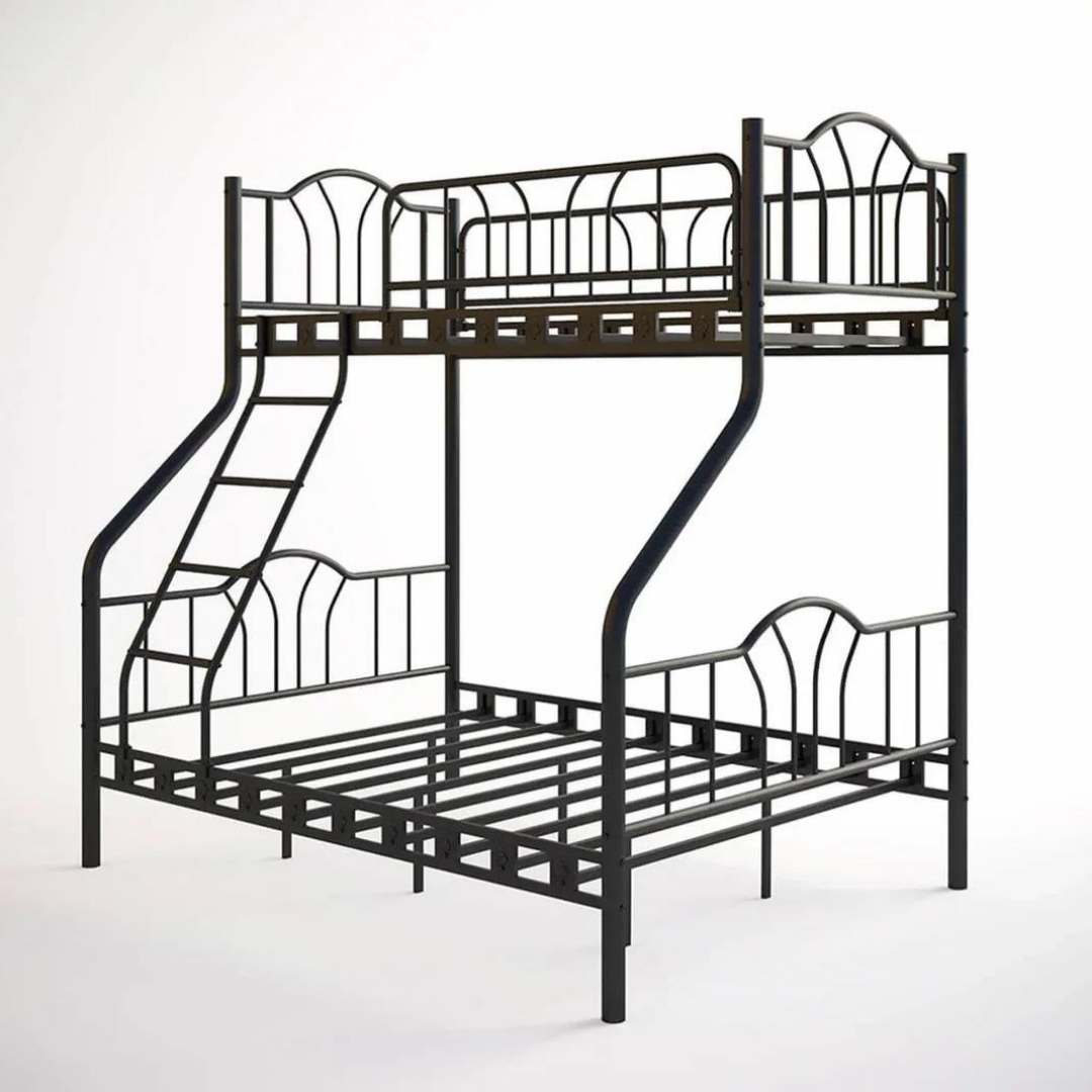 Reyo İmaj 3 Kişilik Ebeveyn 3'lü Metal Ranza Siyah   90x200 / 140X200