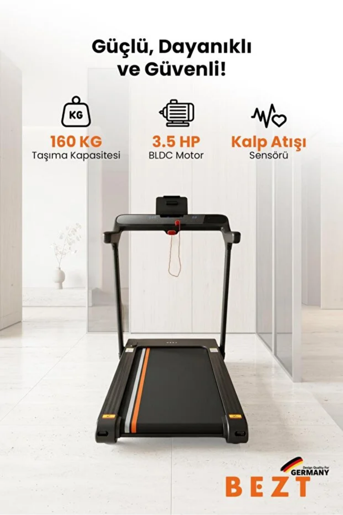 Bezt Run Smart Pro SPR600 Katlanabilir Koşu Bandı Siyah