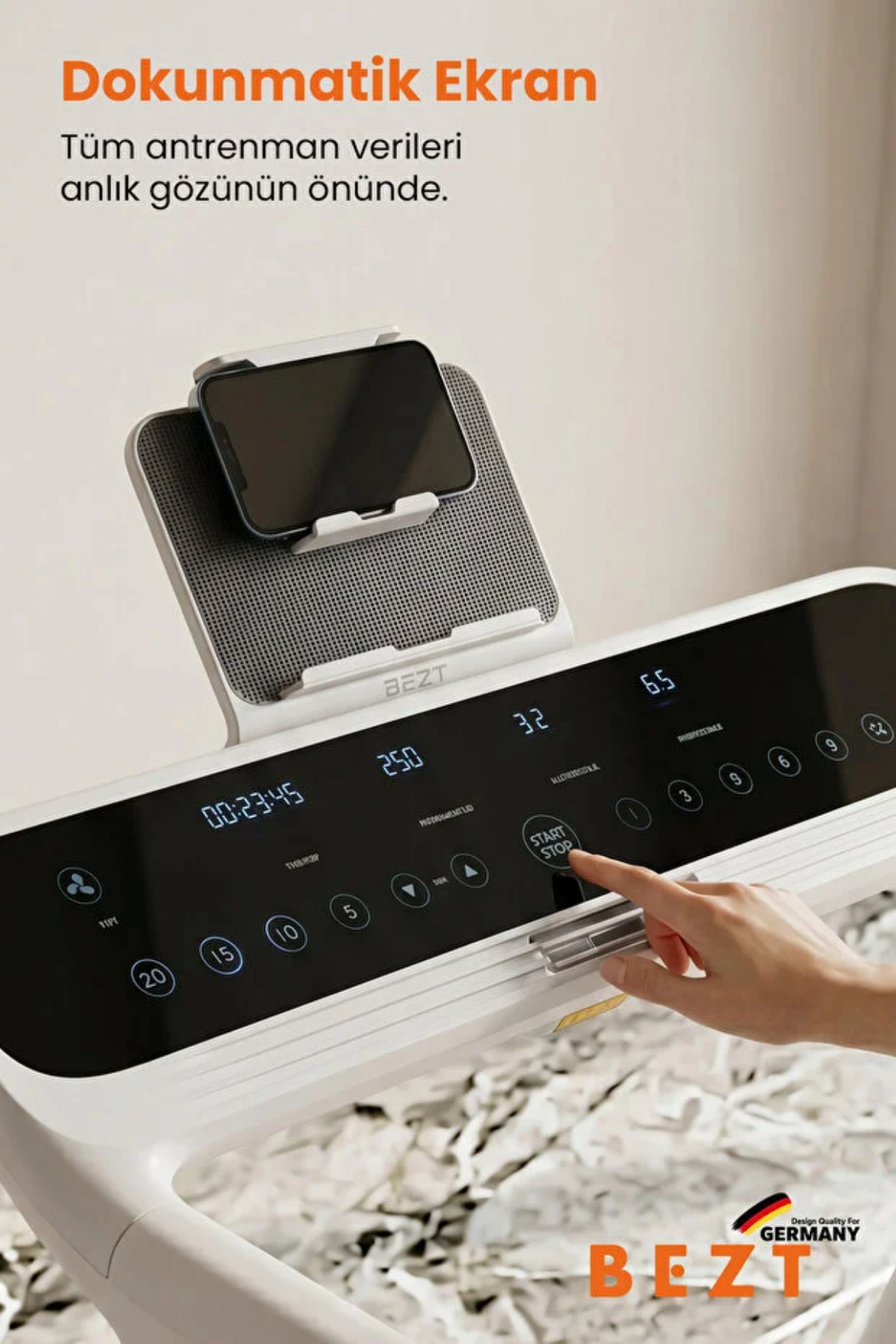 Bezt Run Smart Pro SPR600 Katlanabilir Koşu Bandı Beyaz