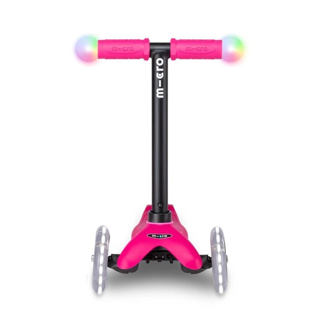 Micro Mini2Grow Deluxe Magic 3 Tekerlekli Scooter LED Pink
