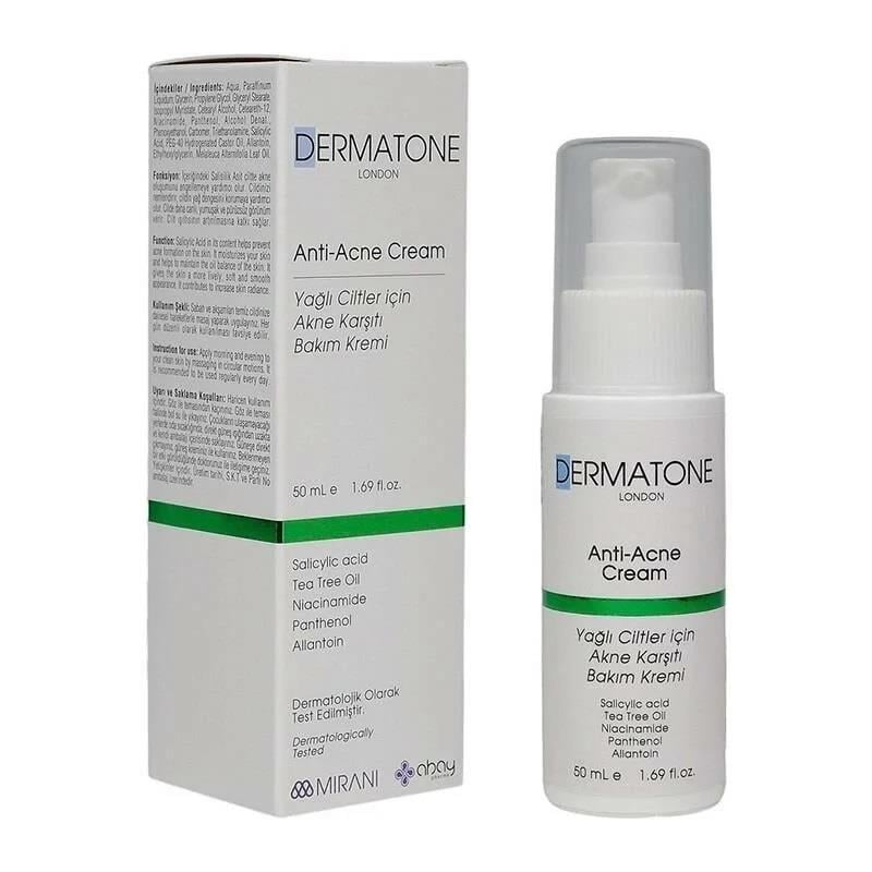 Dermatone Anti-Acne Yağlı Ciltler İçin Akne Karşıtı Bakım Kremi 50 ml