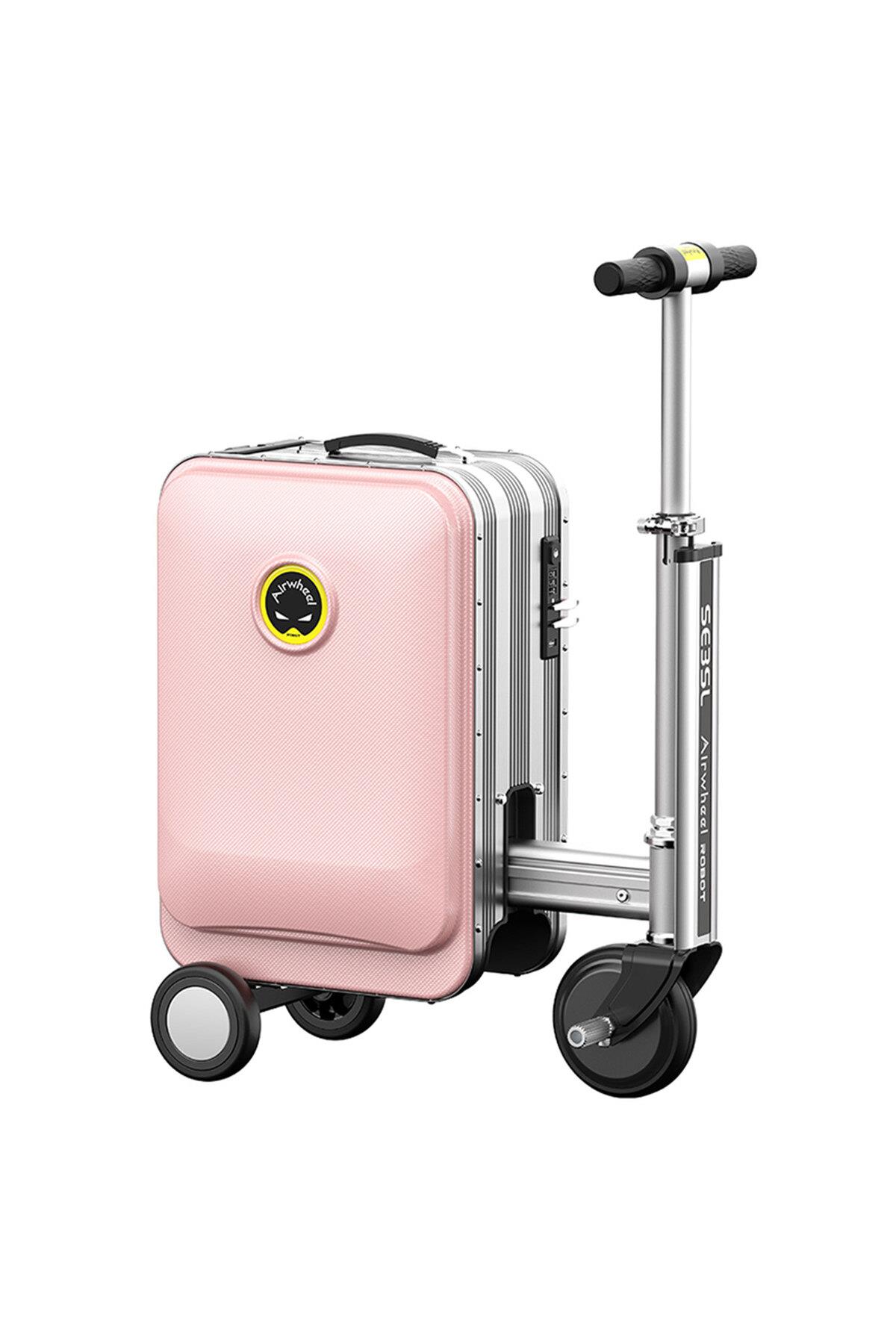 Airwheel SE3SL Elektrikli Binilebilir Scooter Valiz Pembe