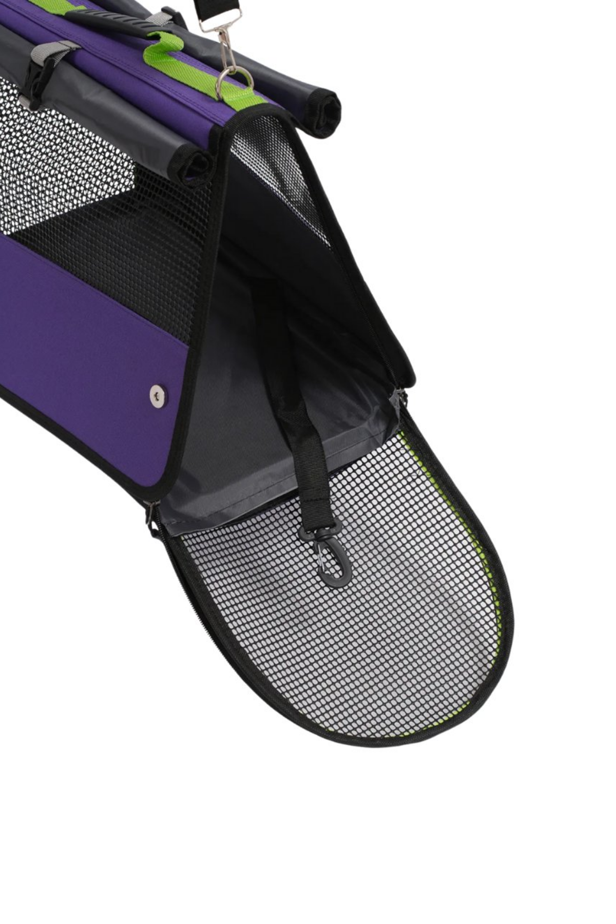 Reyo Brave Paws Flybag Plastik Yırtılmaz Fileli Kedi Ve Köpek Taşıma Çantası Seyahat Çantası Mor 45x25x26cm