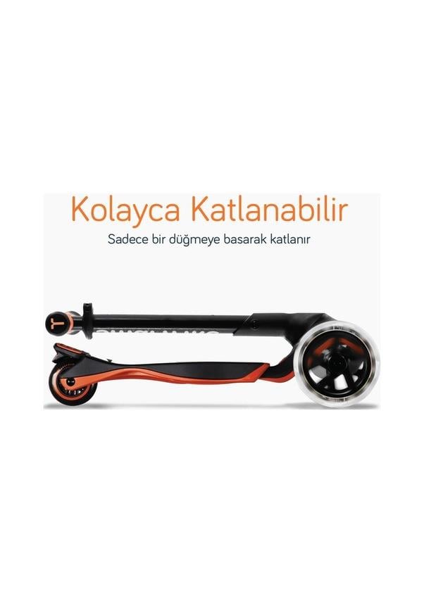 SmarTrike Xtend Ride On Turuncu Ebeveyn Kontrollü 3 Tekerlekli Çocuk Scooter