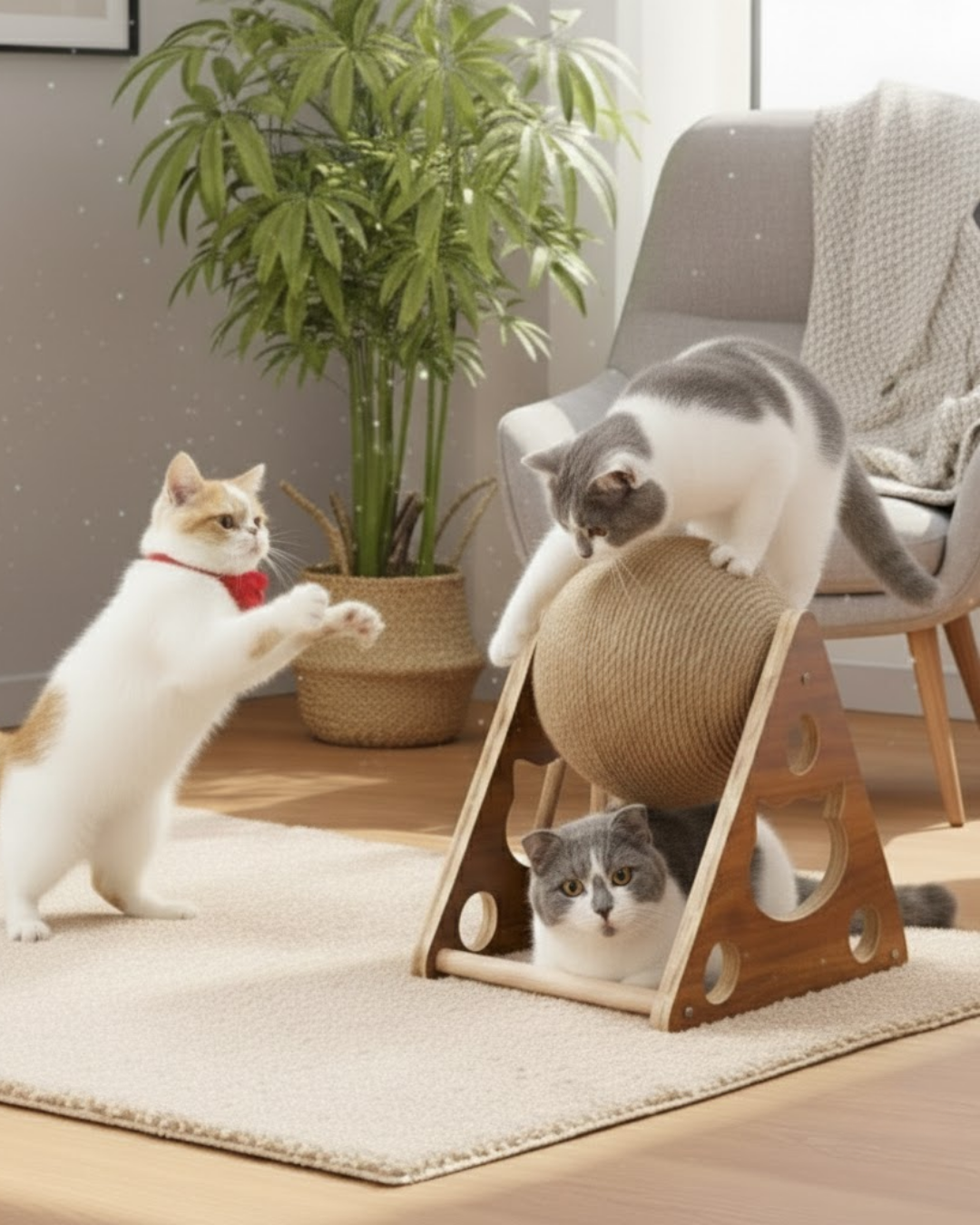 Reyo Pet Üçgen Toplu Kedi Tırmalaması