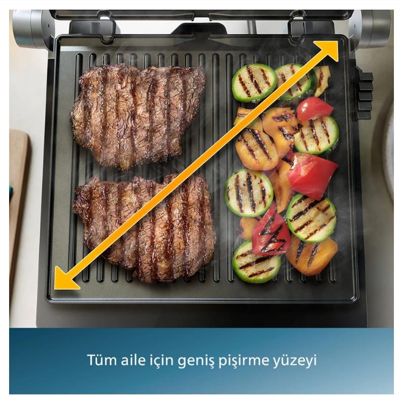 Philips HD6301/90 5000 Serisi Izgara ve Tost Makinesi Inox