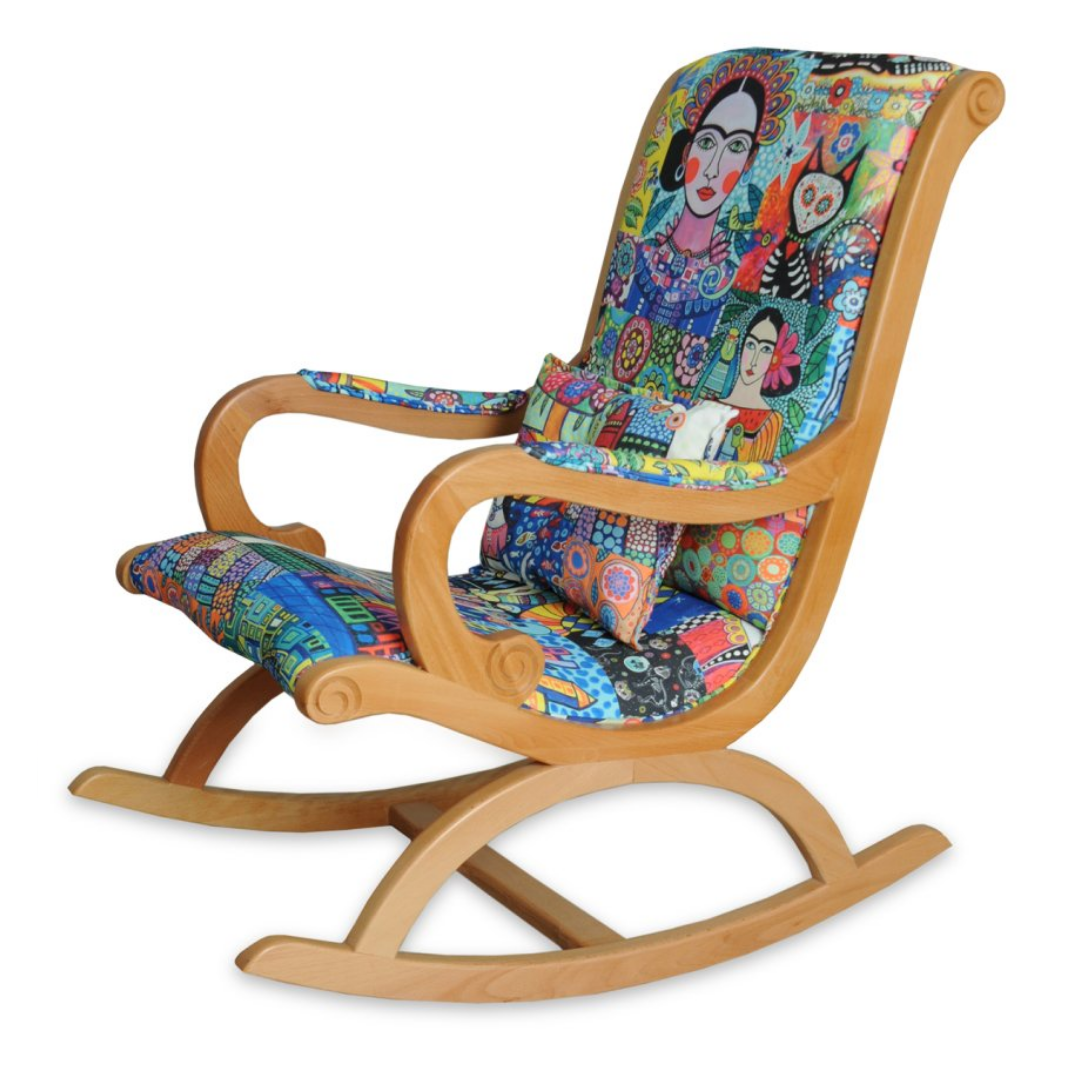 Asedia Rustik Naturel Frida Sallanan Sandalye