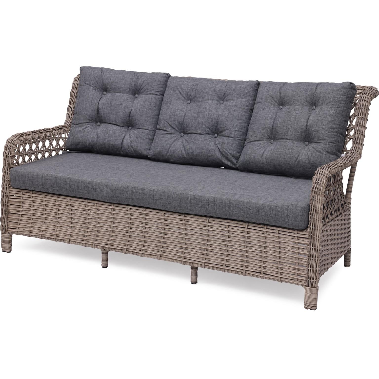Grassgarden Açelya 3+1+1 Masa Alüminyum Üzeri Örgü Rattan Bahçe Balkon Mobilyası