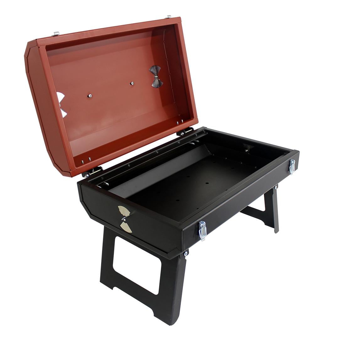 Grillmate Voyager Kilitli Portatif Barbekü Mangal-Kırmızı