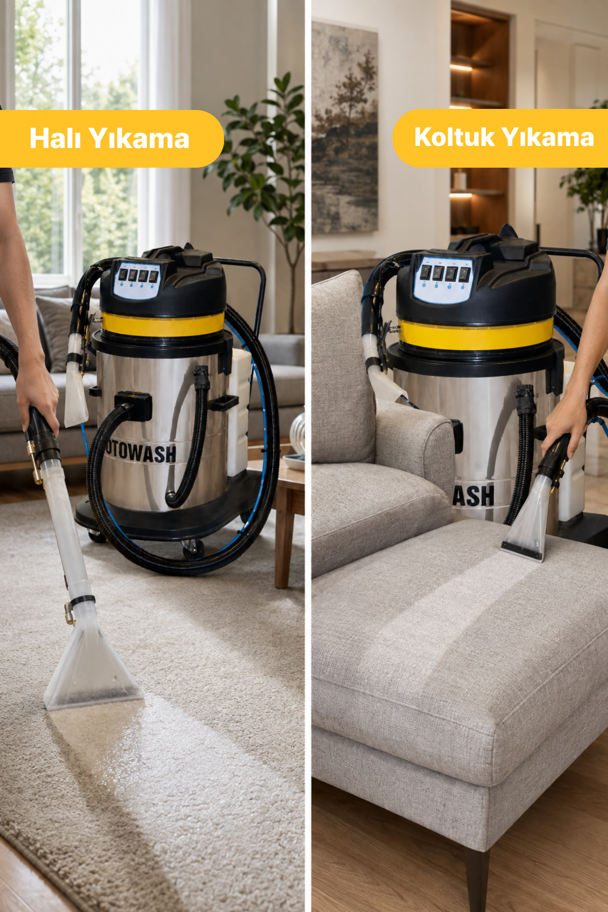 Rotowash 4 Motorlu 220V Halı ve Koltuk Yıkama Makinesi 10470