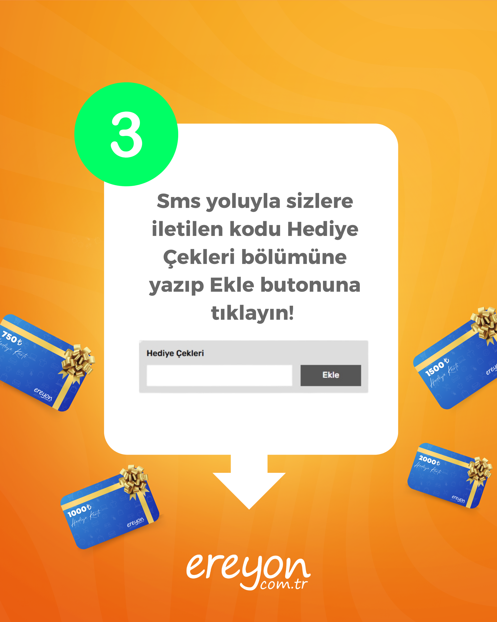 Ereyon 1000TL Hediye Kartı