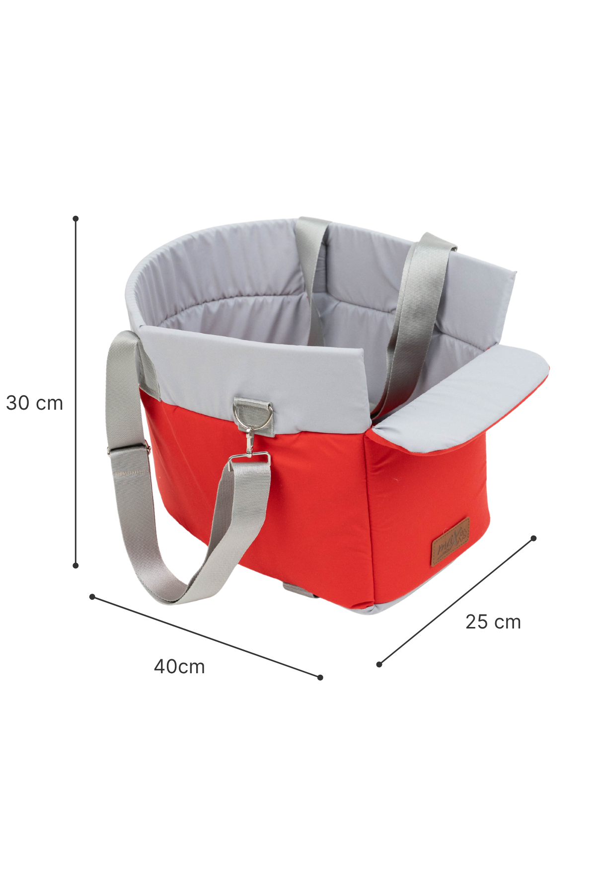 Reyo Max Design Kedi Köpek Taşıma Çantası Kırmızı – Seyahat için Hafif ve Hava Alabilen Evcil Hayvan Çantası