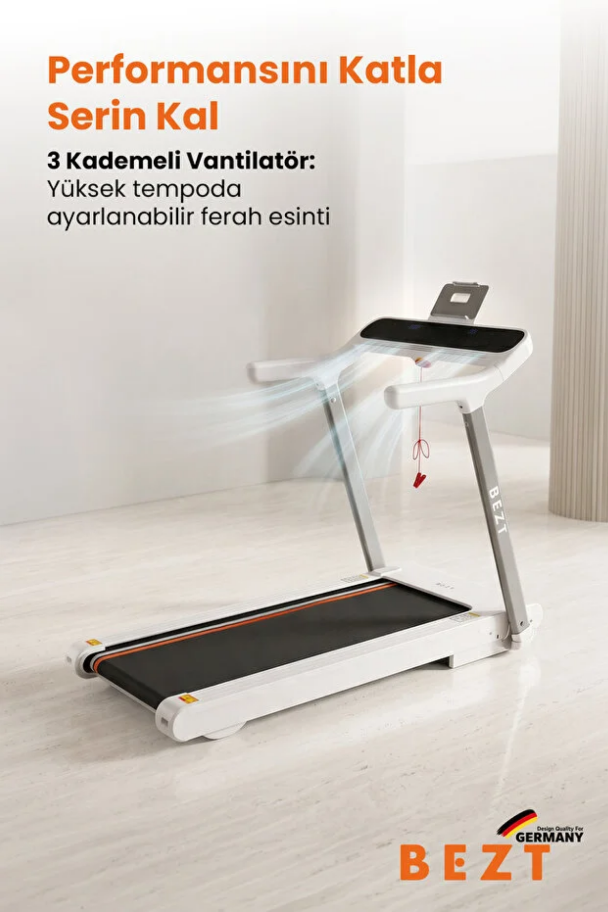 Bezt Run Smart Pro SPR600 Katlanabilir Koşu Bandı Beyaz
