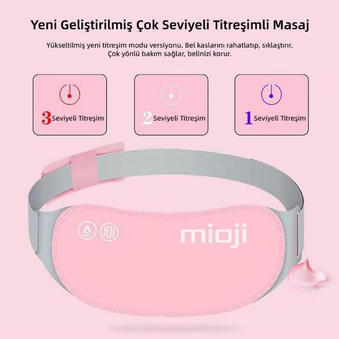 Mioji Mio 7X Regl Kemeri Bel ve Karın Isıtıcı Titreşimli Karın Masaj Aleti