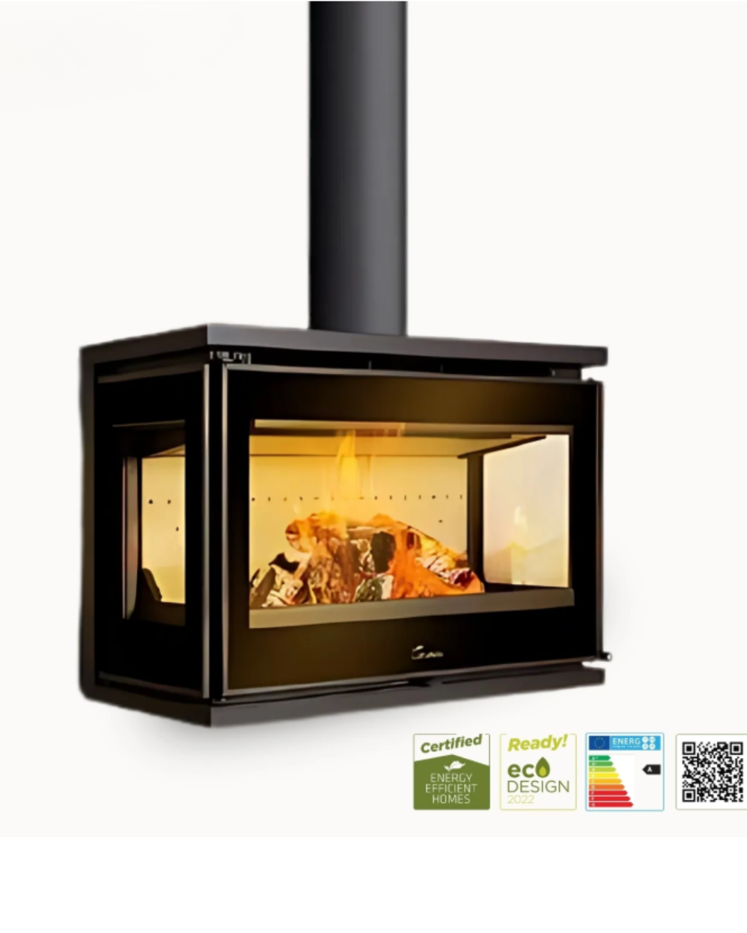 Lacunza 700 Paris Clid Mural 6-10 kW Odun Sobası