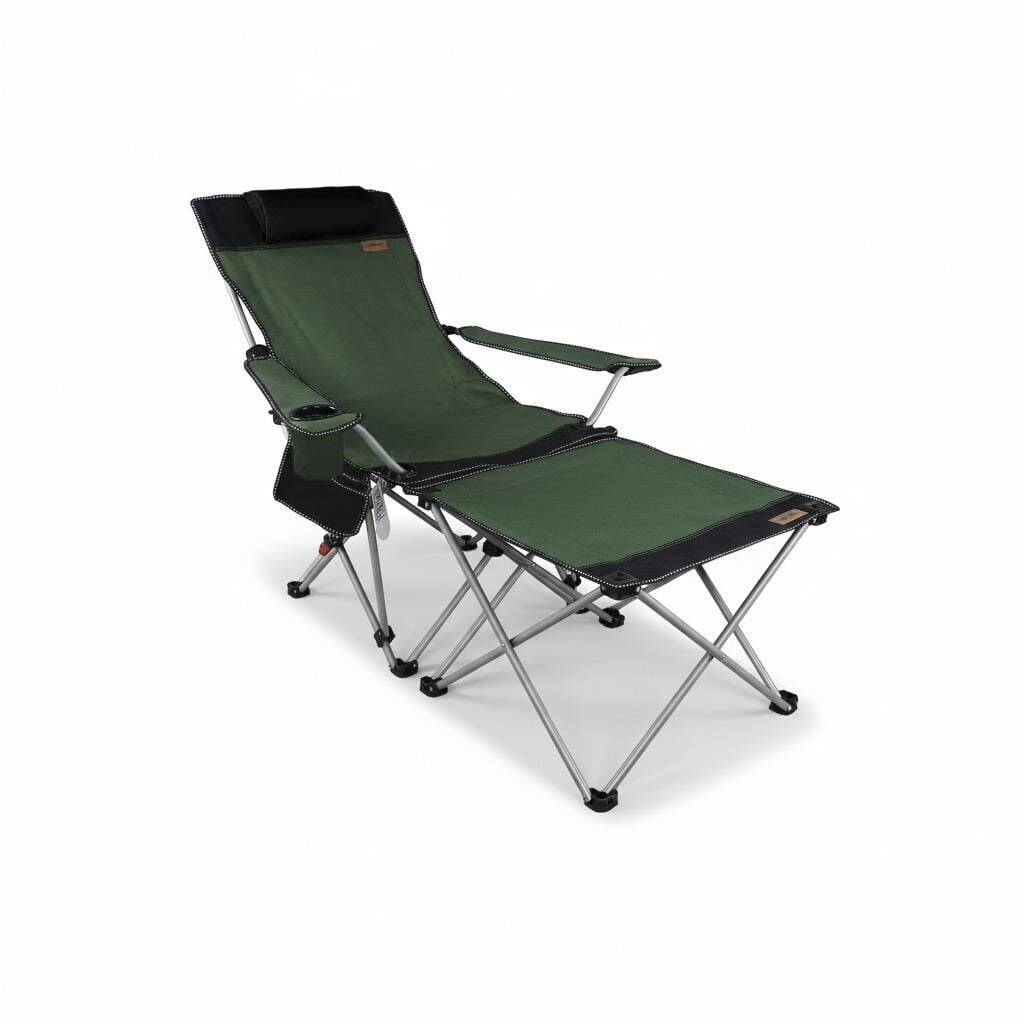Madfox Prowler 3 Kademeli Yatabilen Kamp Sandalyesi Green/Black