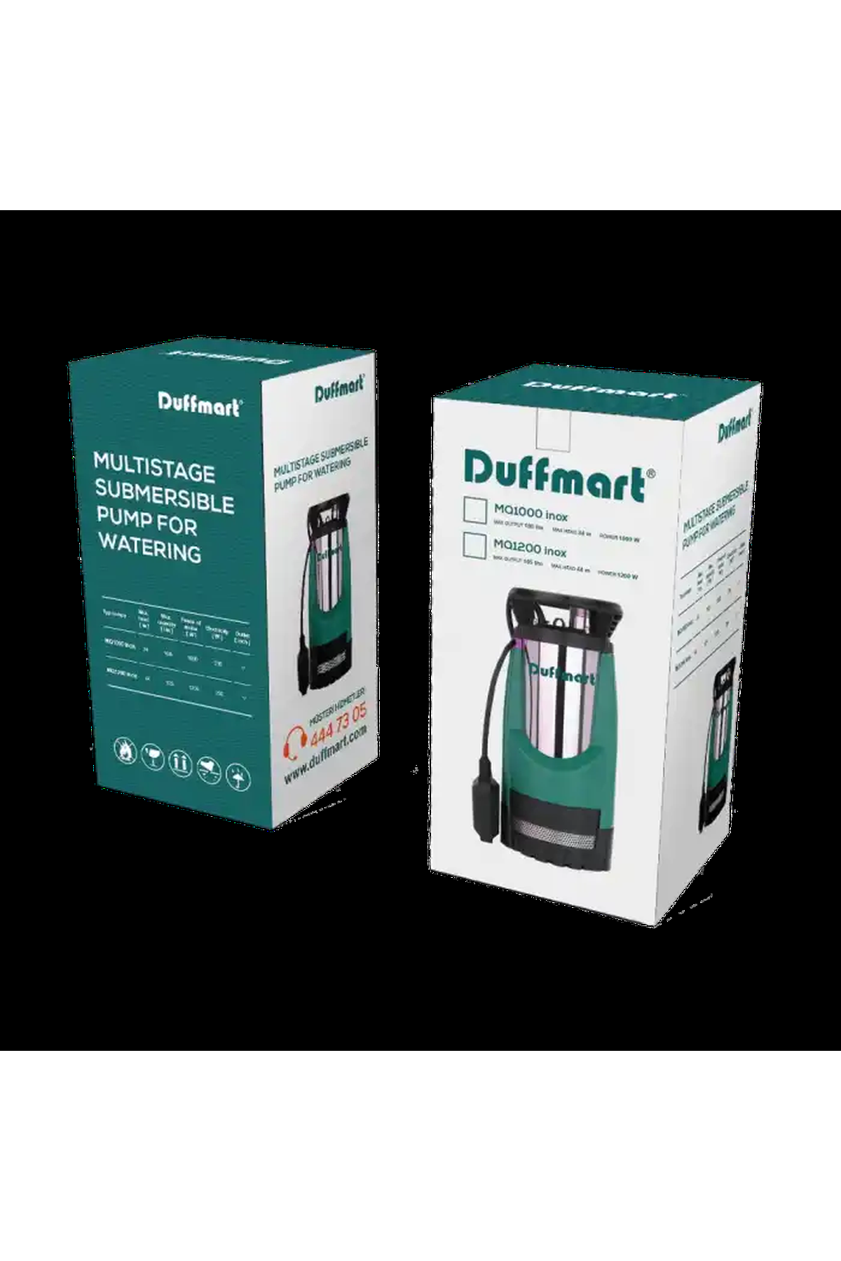 Duffmart MQ1000 INOX Kademeli Temiz Su Dalgıç Pompa