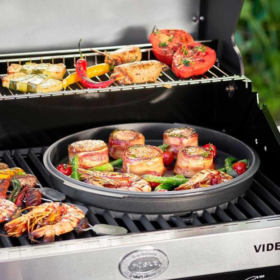 Rösle Videro G2-S Vario Gazlı Barbekü İstasyonu - Siyah