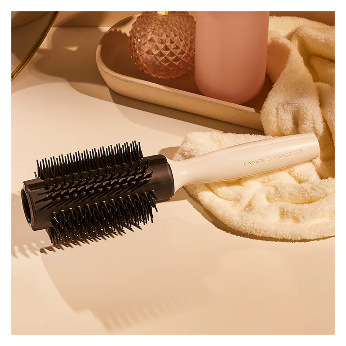 Tangle Teezer Round Tool Small Black White Saç ve Fön Fırçası