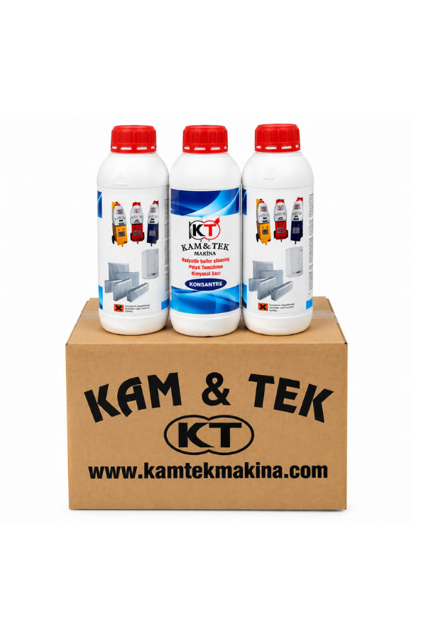 Kamtek Kombi Petek Temizleme Kimyasalı 1 Koli - 10 Adet