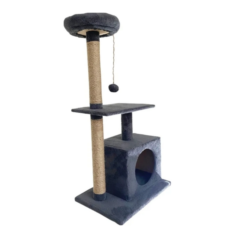 Reyo Pet Kedi Tırmalama Ve Oyun Evi Platformu Antrasit