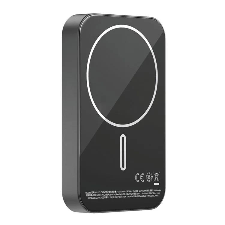 Momax  Black Wireless Kablosuz Powerbank 5000mAh MagSafe Uyumlu