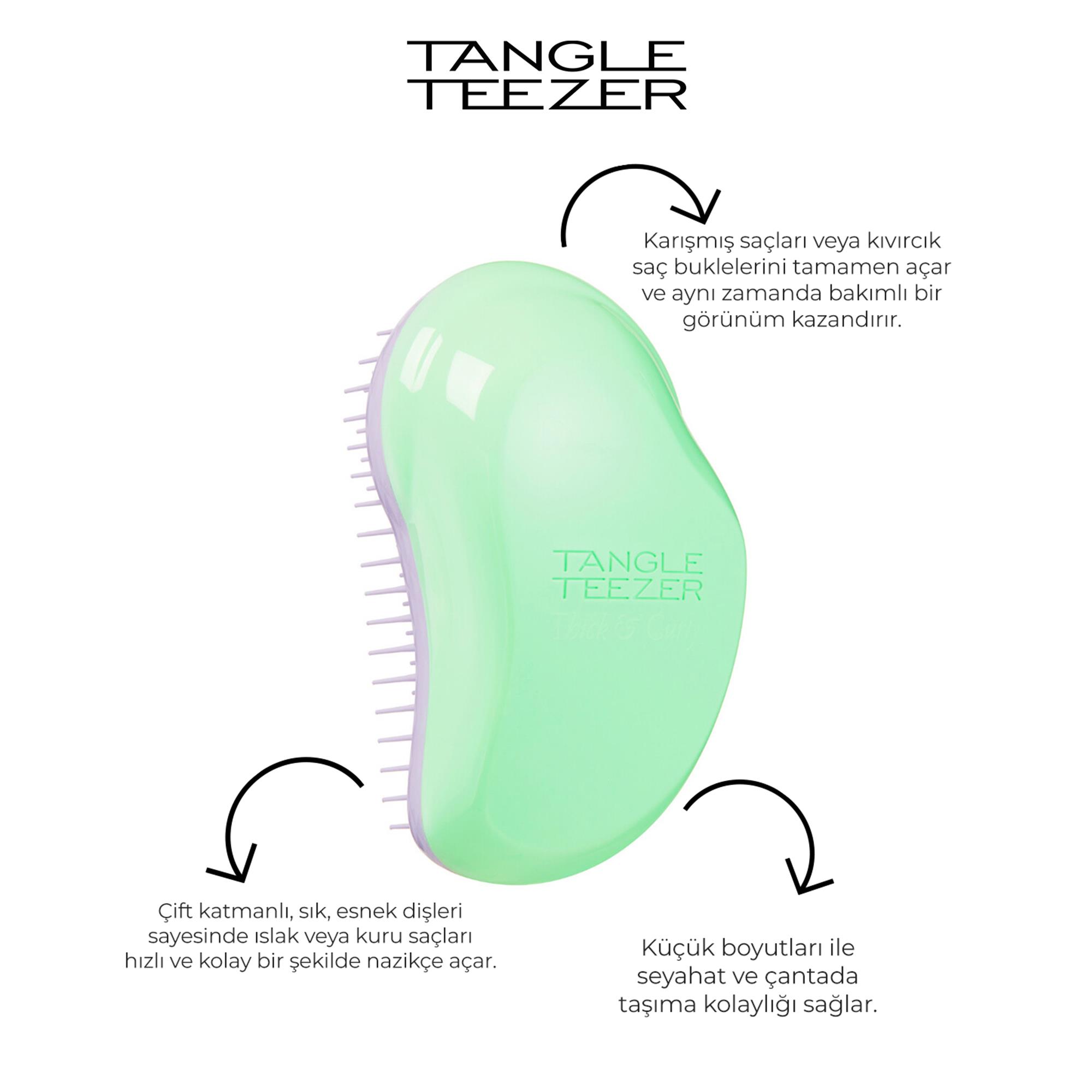 Tangle Teezer Original Thick & Curly Pixie Green Fondant Saç Fırçası