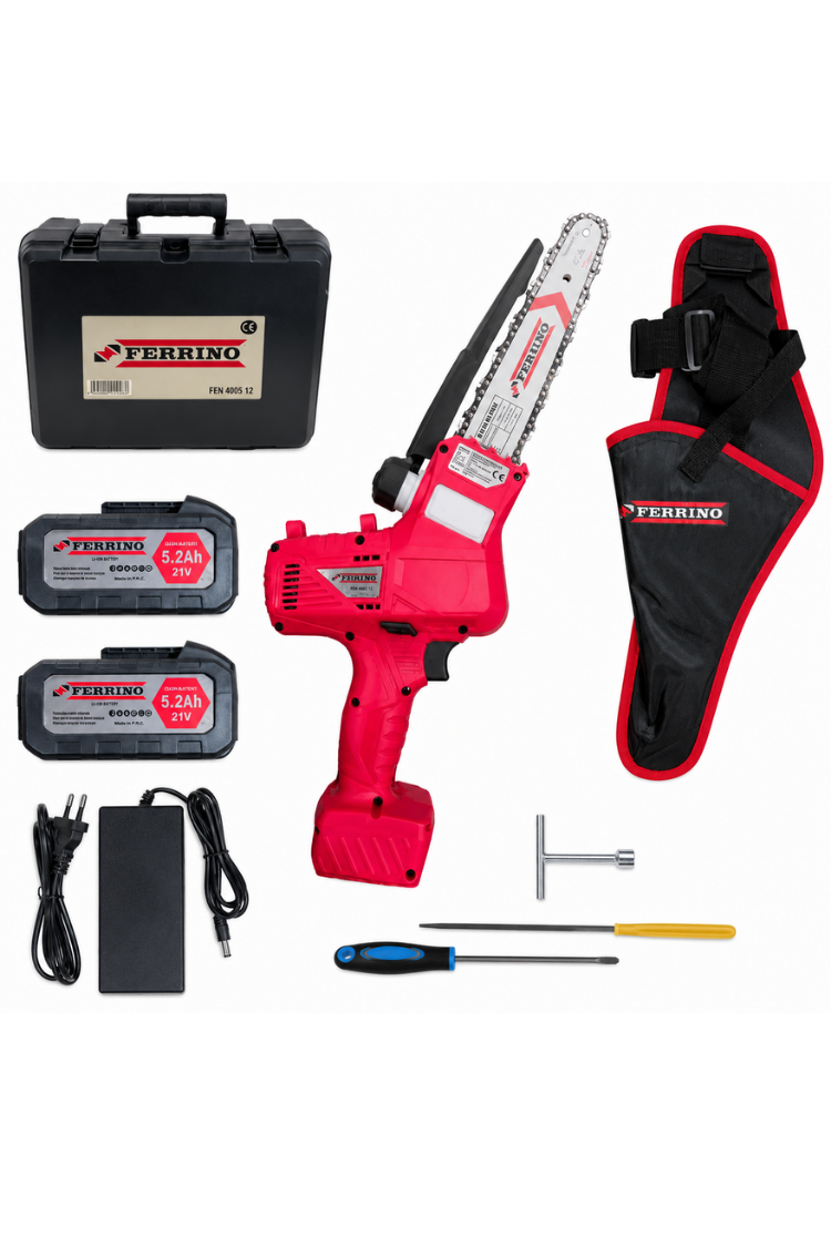 Ferrino KHB-12 21 V 5.2 Ah Çift Akülü Dal Budama Testeresi