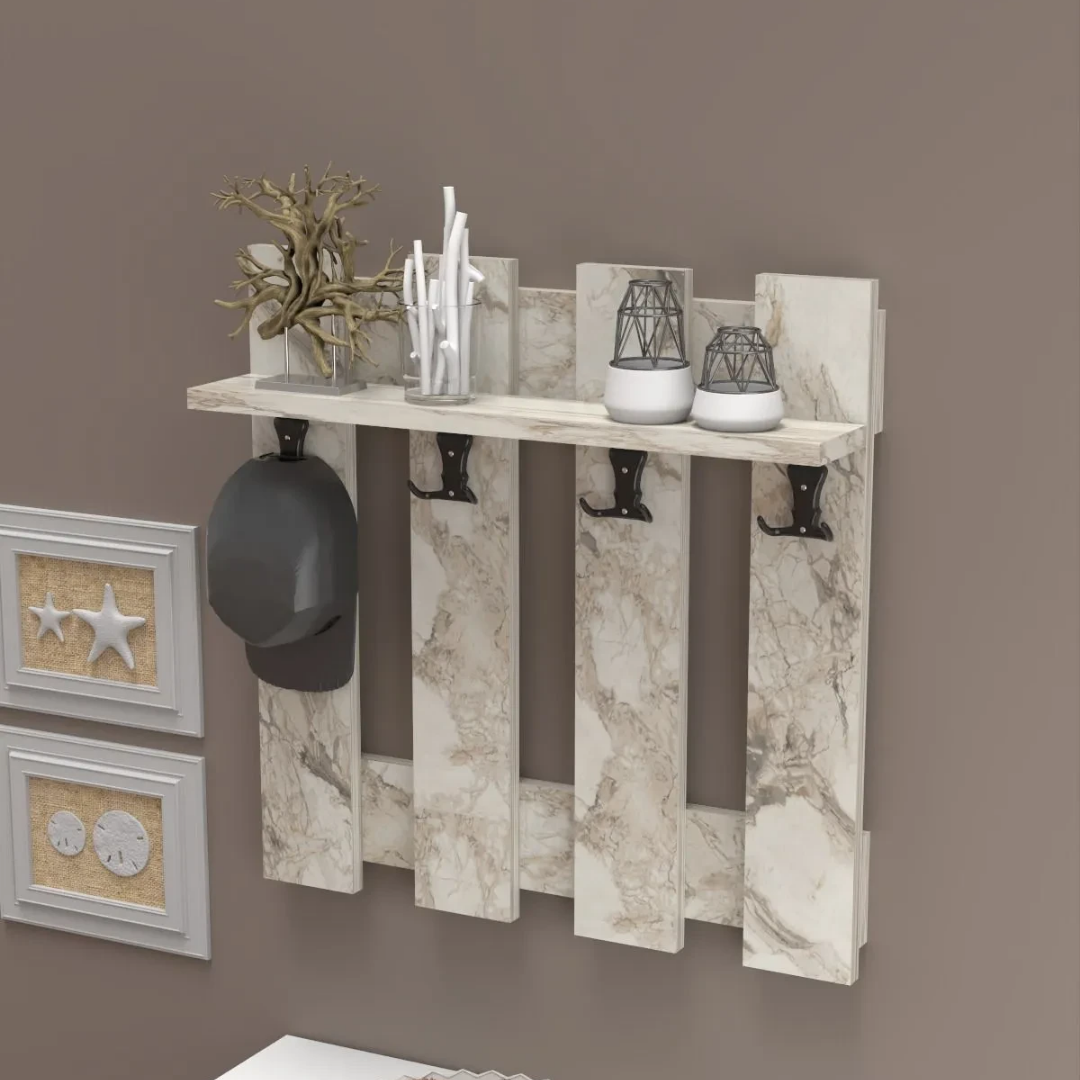 Gold Falez Çit Duvar Askılığı Portmanto Efes