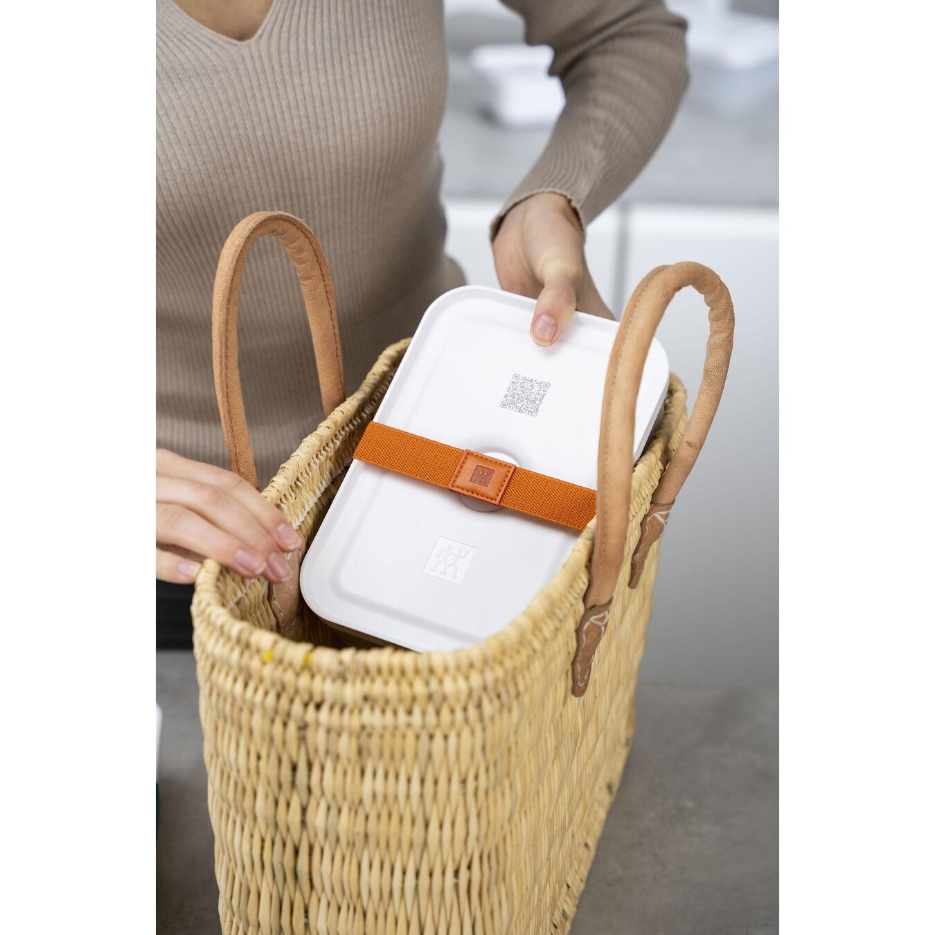 Zwilling Fresh & Save Vakumlu Yemek Taşıma Kabı, L Düz, Plastik, Yari Şeffaf-Akdeniz Mavisi