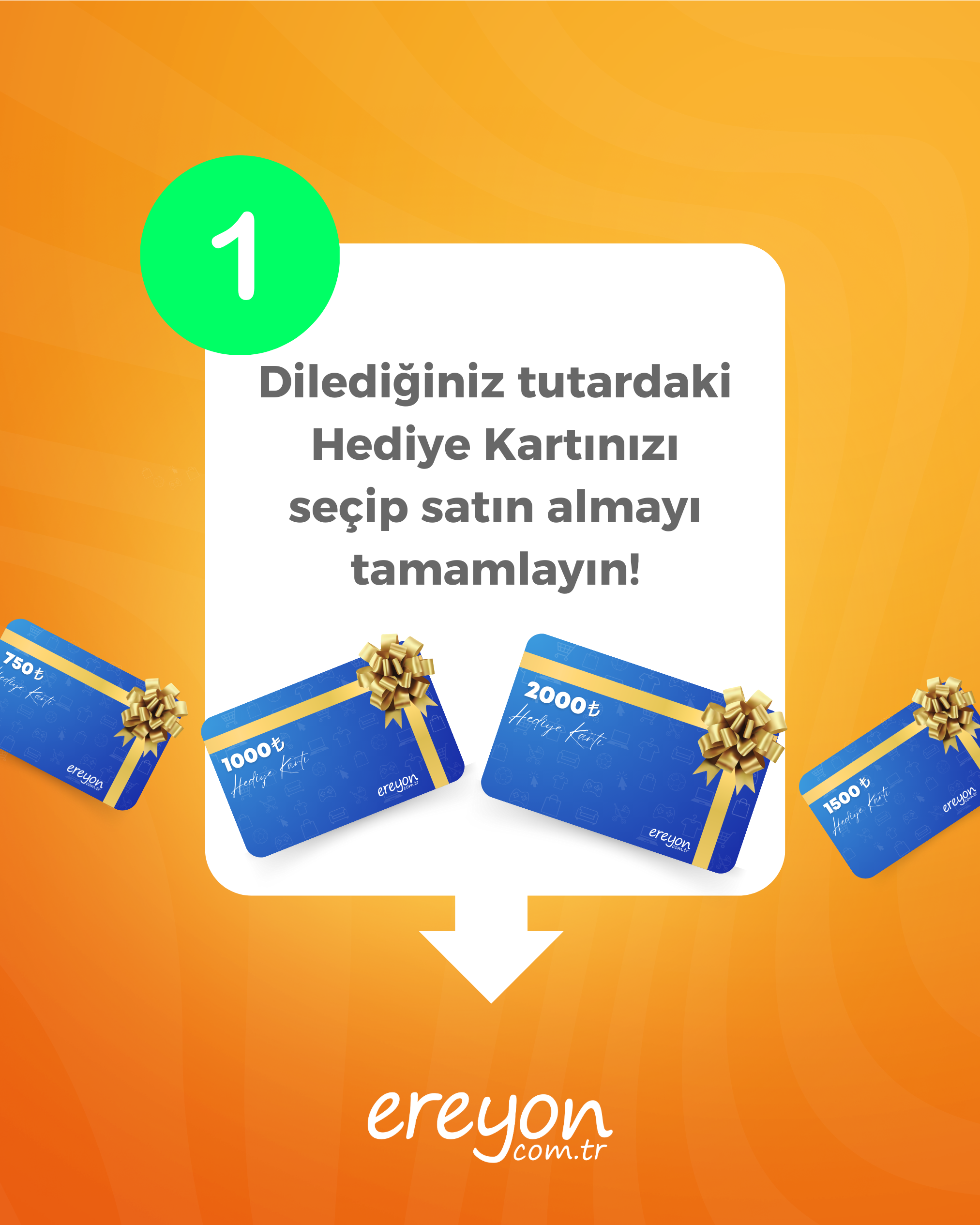 Ereyon 1500TL Hediye Kartı